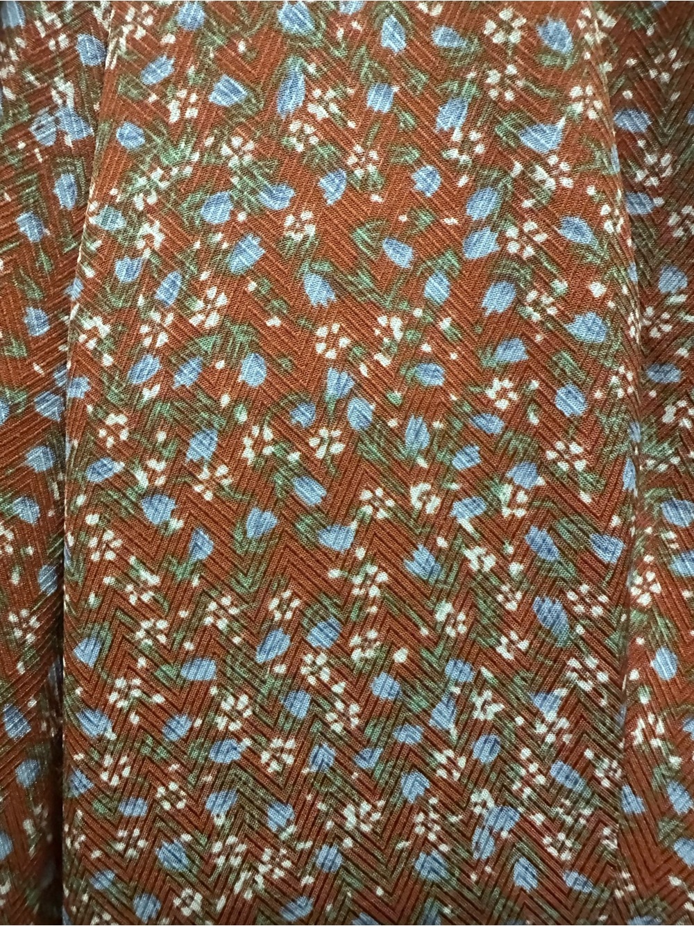 Lulu's Admire You Rust Orange Floral Ruffle Minidress Sz M - Picture 4 of 6